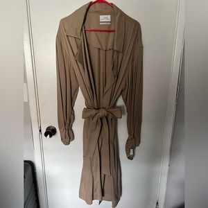 Urban Outfitters Tan Light Trench Coat Size L